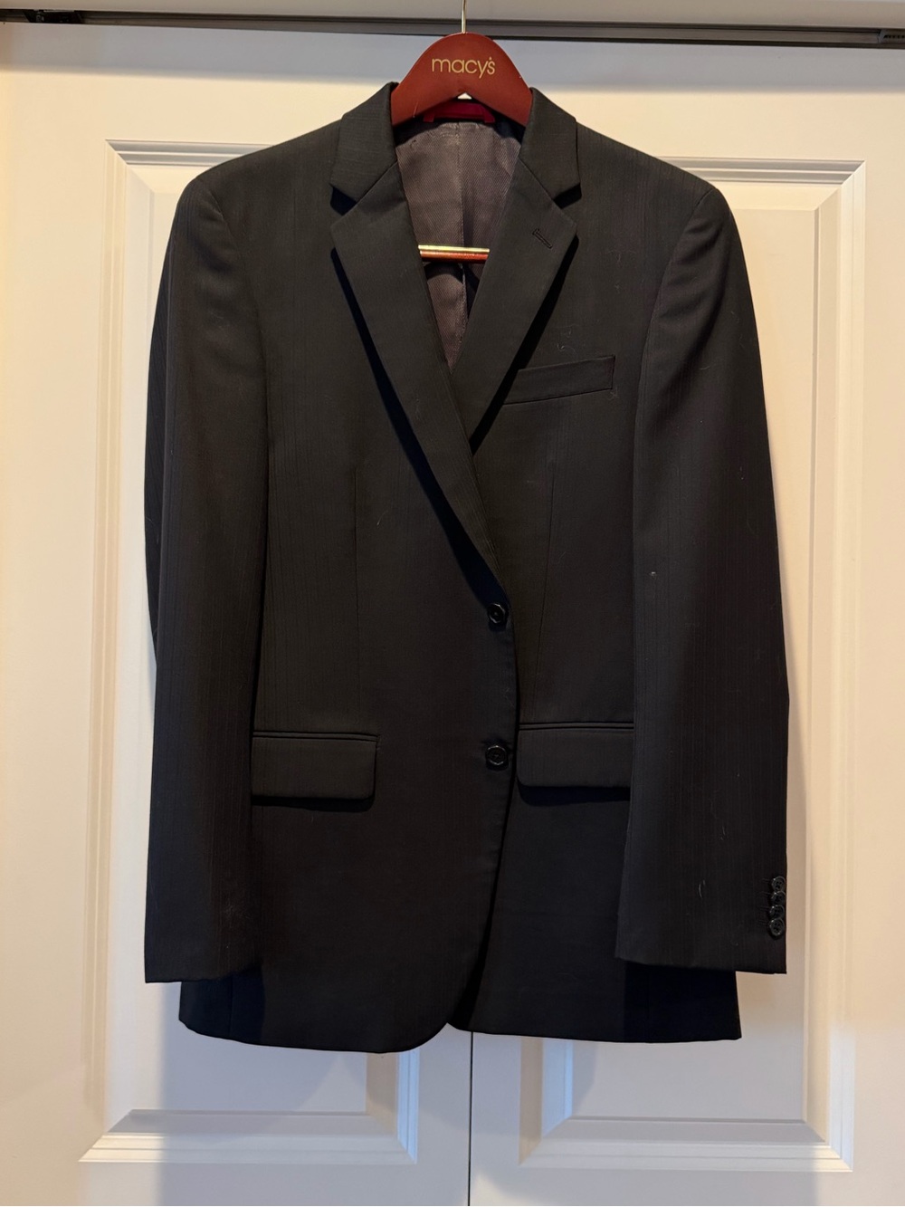 Macys Alfani Black Blazer Suit
